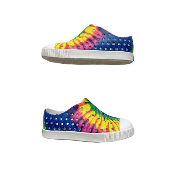 Native Rainbow Tie Dye Jefferson Sneakers Size 7c - Picture 4 of 5